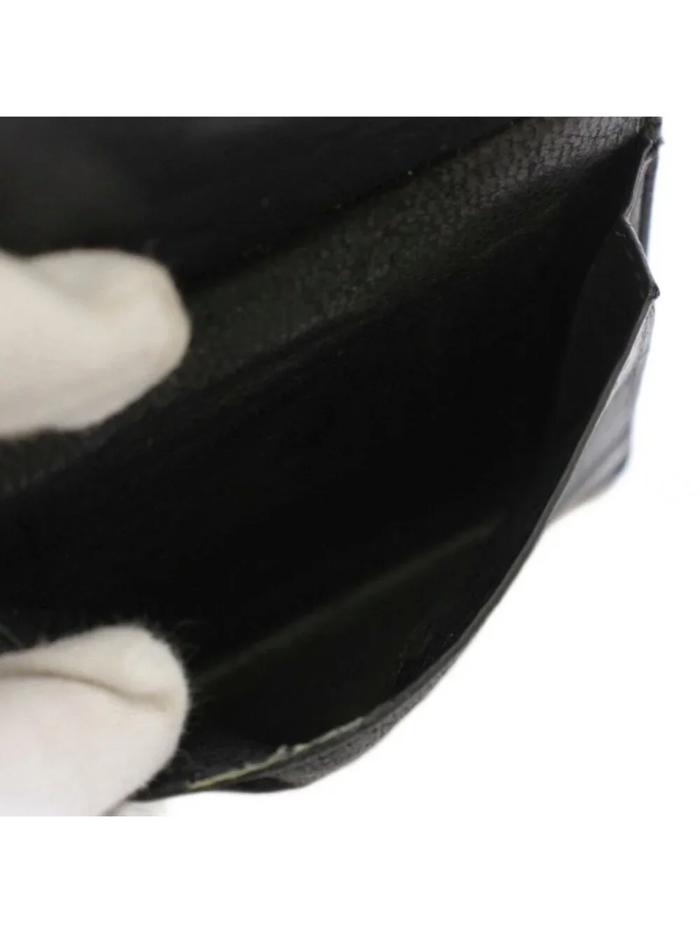 Balenciaga Bifold Wallet Leather Logo Black TK